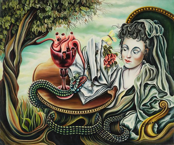 Love and Nature, plate 12, a painting by Mikael Jihann