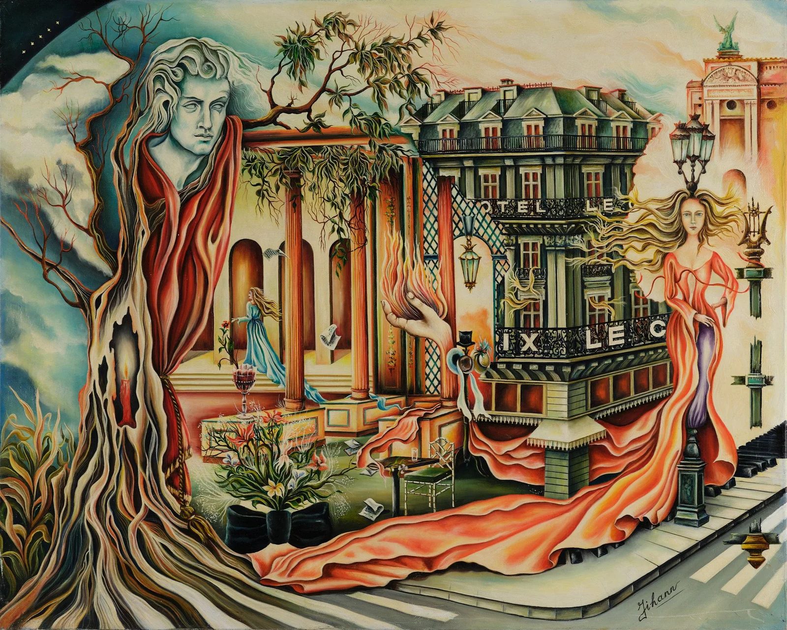 Me and You, plate 1, a painting by Mikael Jihann