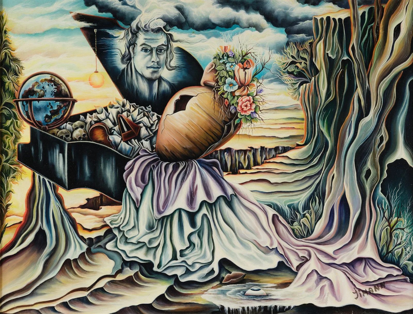 Me and You, plate 2, a painting by Mikael Jihann