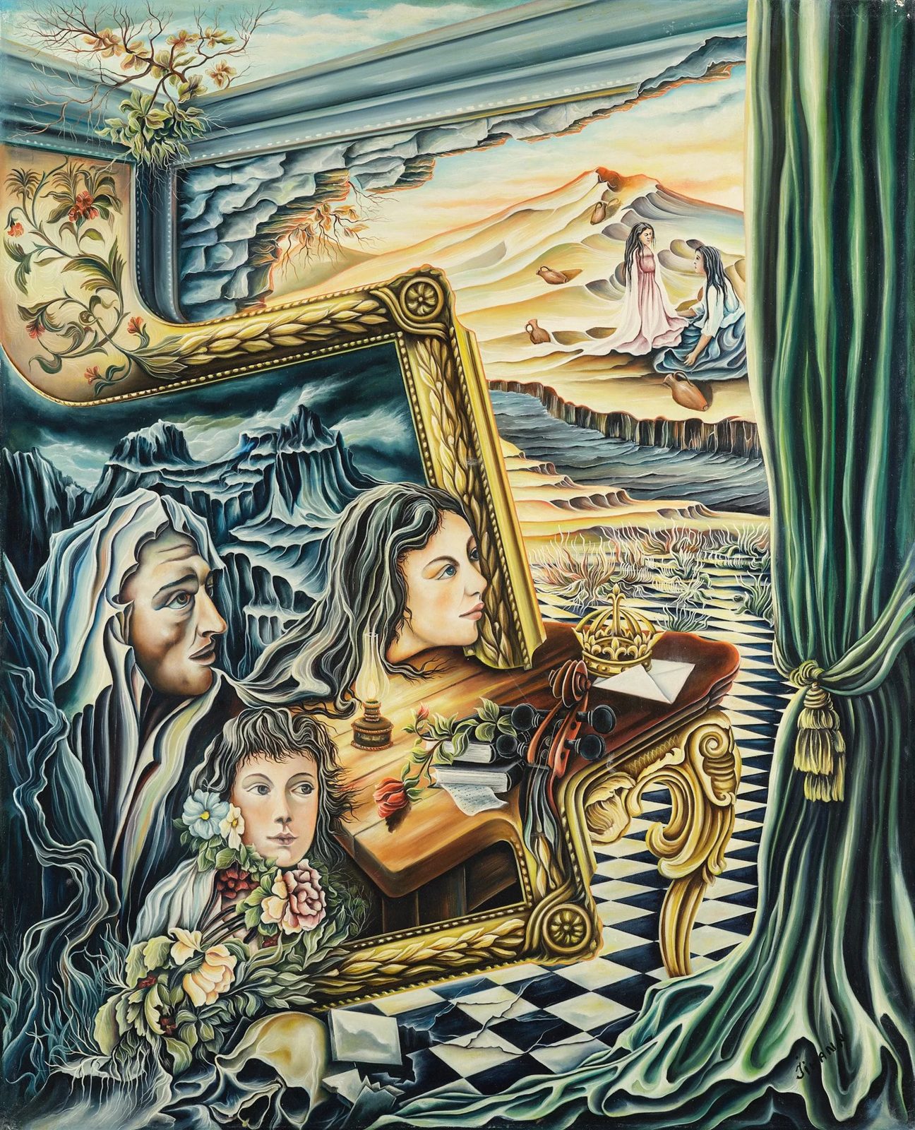 Me and You, plate 5, a painting by Mikael Jihann